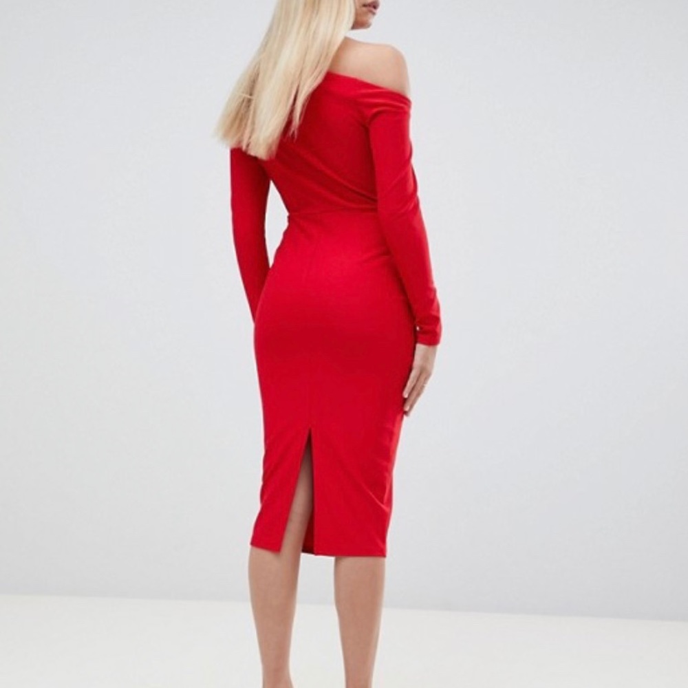 Red Fitted ASOS Dress